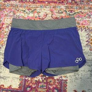 REI Purple and Gray Athletic Shorts Lightweight Moisture-Wicking